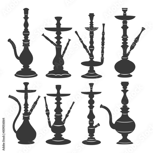 Silhouette Desarj Turkish Hookahs Traditional Shisha black color only