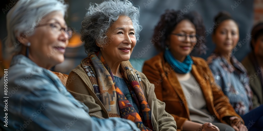 Elderly Women Sharing Personal Stories of Overcoming Adversity Through Community and Understanding Elderly Women Sharing Personal Stories of Overcoming Adversity Through Community and Understanding