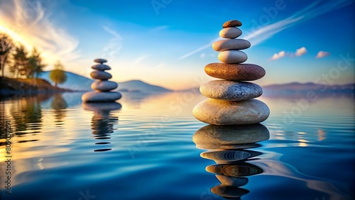 Cairn to Tranquility: A Stacked Stone Journey