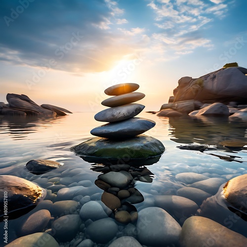 Whispers of Zen  A Stone Symphony in Balance