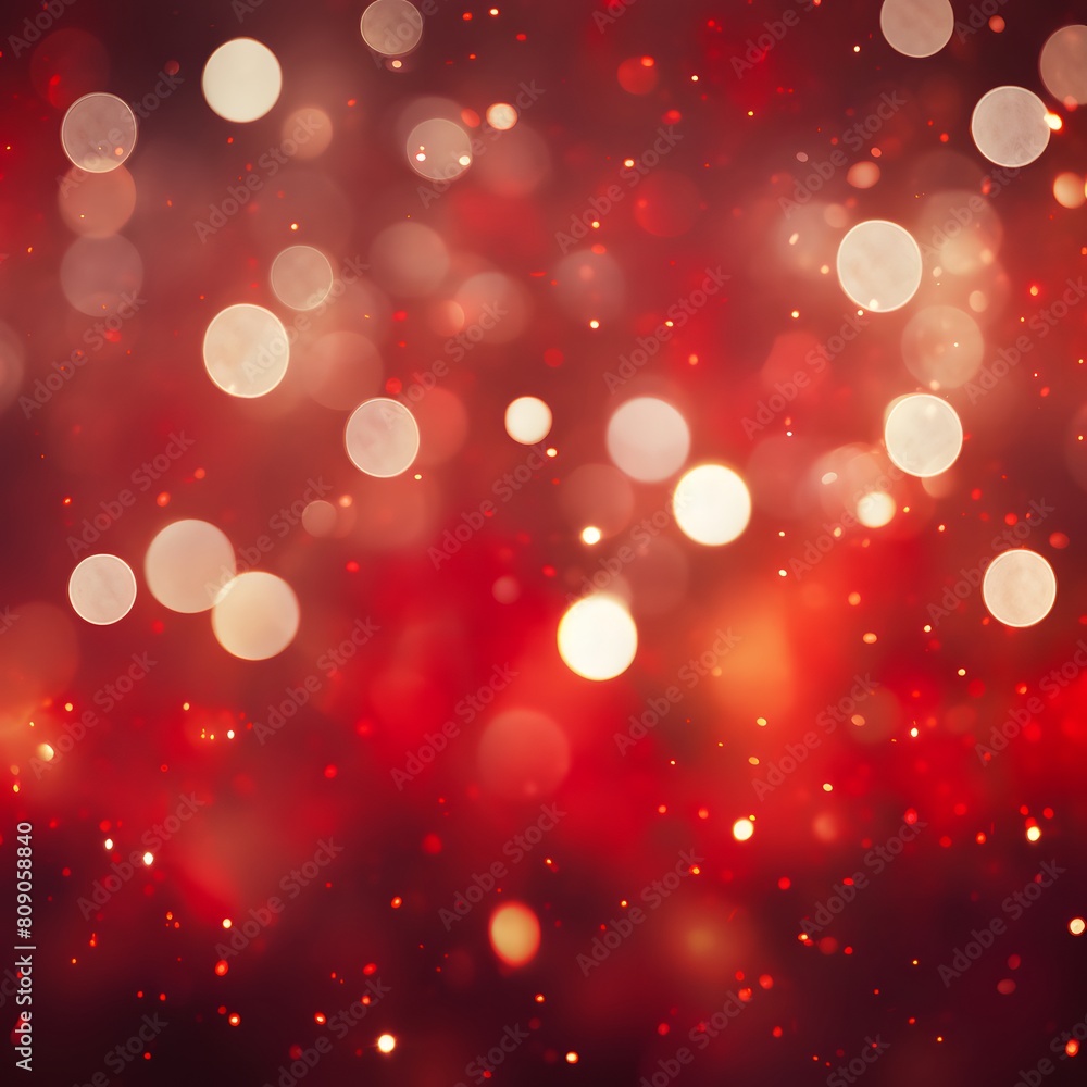 Holiday background with sparkling red glitter lights for Christmas or Valentine's Day celebration. Generative AI. Holiday background with sparkling red glitter lights for Christmas or Valentine's Day celebration. Generative AI.