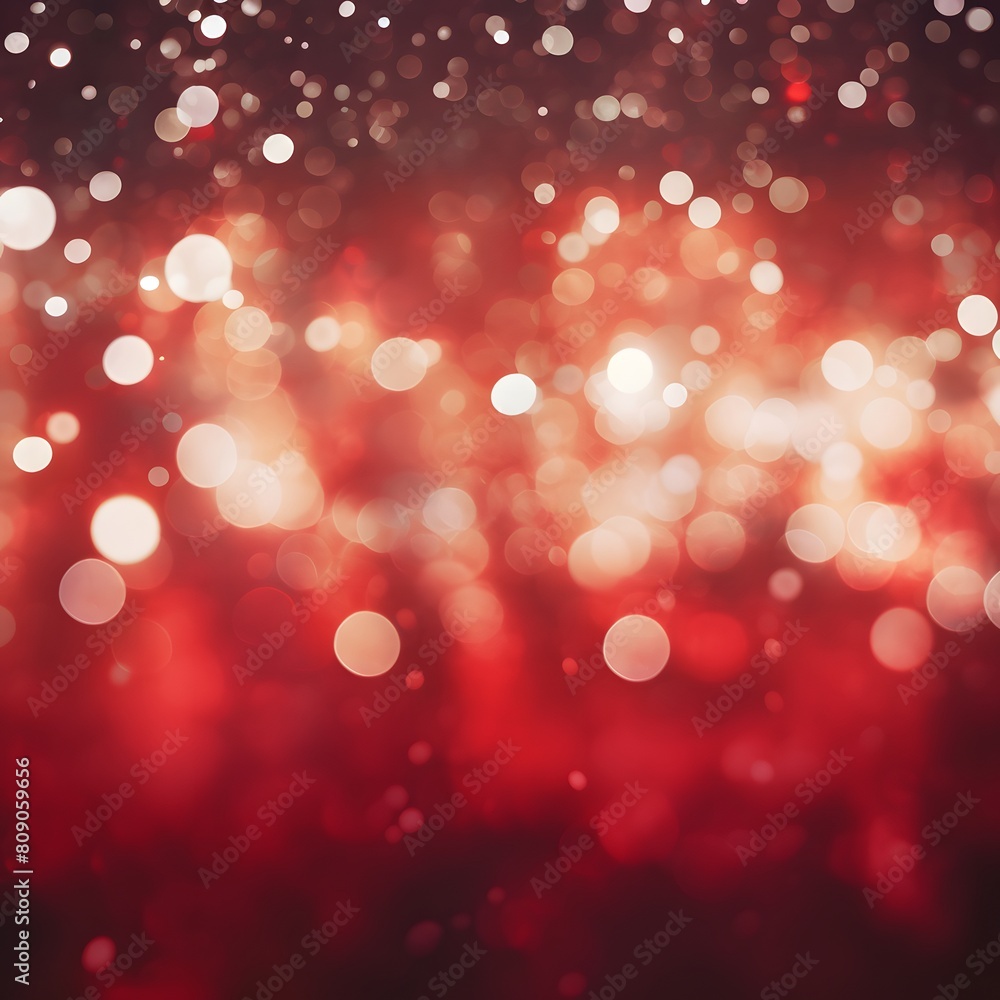 Holiday background with sparkling red glitter lights for Christmas or Valentine's Day celebration. Generative AI. Holiday background with sparkling red glitter lights for Christmas or Valentine's Day celebration. Generative AI.