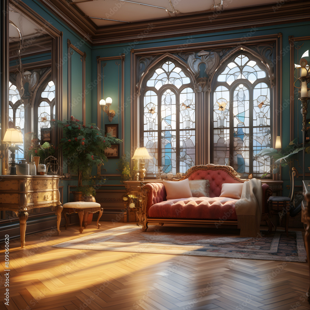 living room with classic decor living room with classic decor