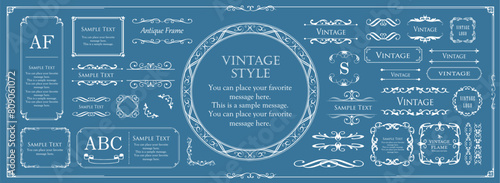 Fashionable frame. Design template. A set of gorgeous foreheads.

