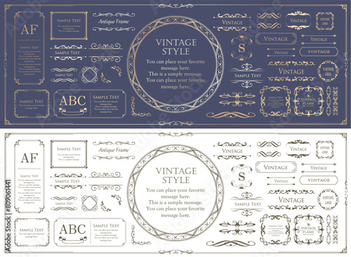 Fashionable frame. Design template. A set of gorgeous foreheads.
