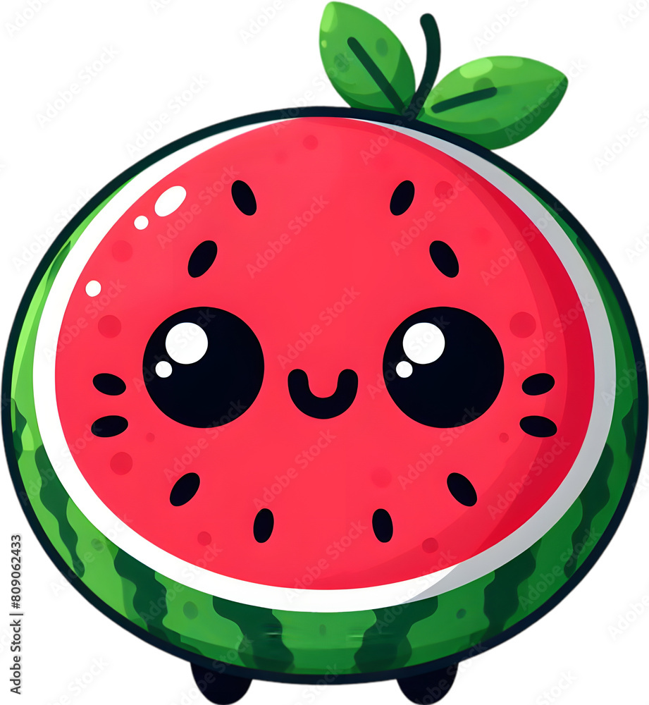 watermelon - 수박. Generative AI watermelon - 수박. Generative AI
