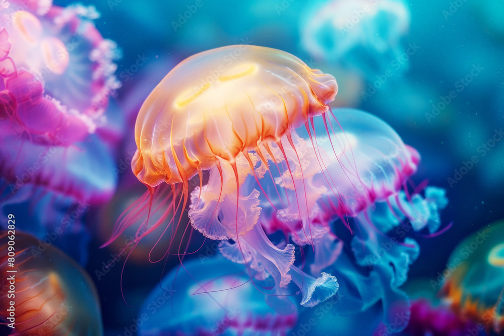 Graceful Dance of Ocean Spirits Graceful Dance of Ocean Spirits