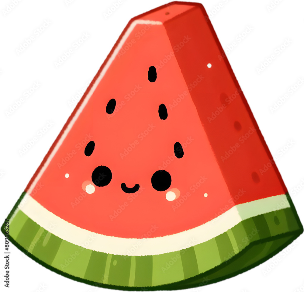 watermelon - 수박. Generative AI watermelon - 수박. Generative AI