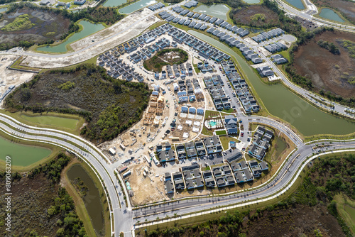 Cuadro en lienzo Development of residential housing in the USA