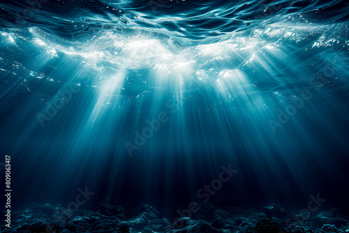 Sunlit Depths: A Mesmerizing Glimpse of the Deep Blue Ocean, World Oceans Day