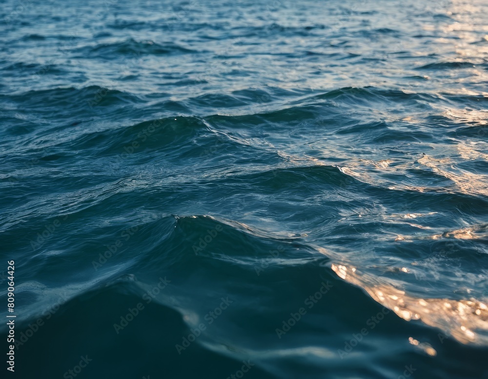 Sea, Blue Water Texture, Generative AI