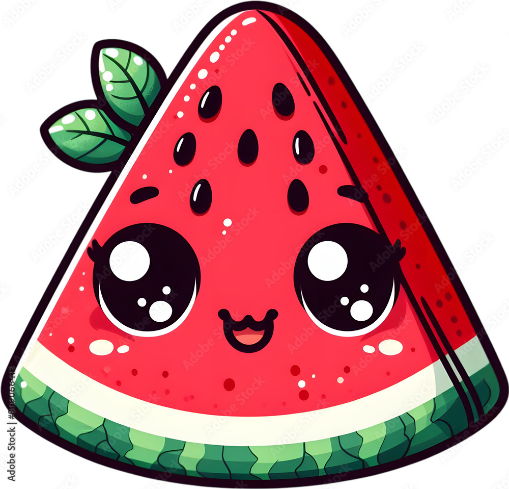 watermelon - 수박. Generative AI watermelon - 수박. Generative AI
