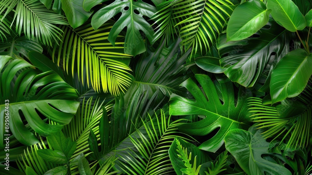 tropical palm leaves lush greenery tropical palm leaves lush greenery