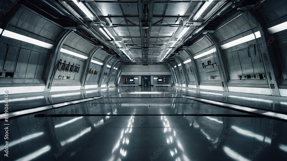 A secretive, vast underground research lab spans the size of a hangar ...