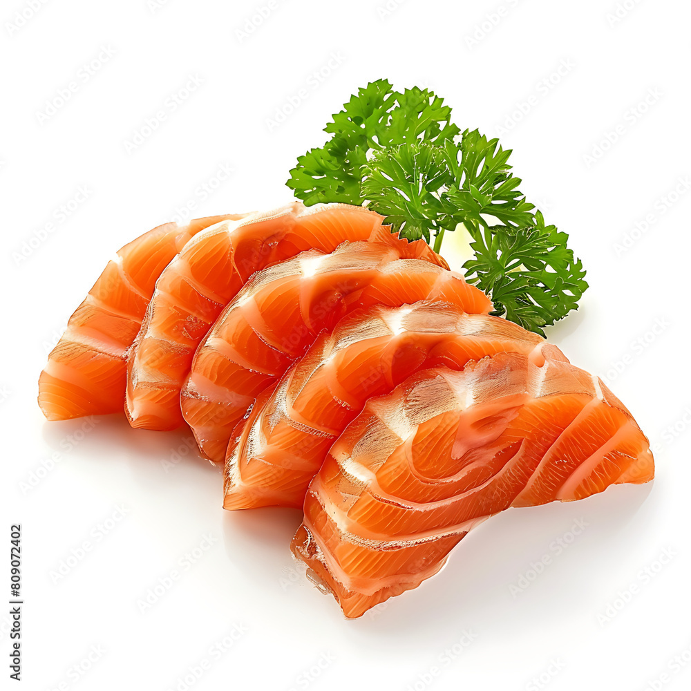Sliced Salmon isolated on white background, Salmon Fillet isolated on white background With work path. Sliced Salmon isolated on white background, Salmon Fillet isolated on white background With work path.