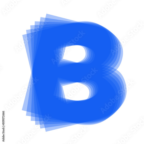 Vibrating B letter