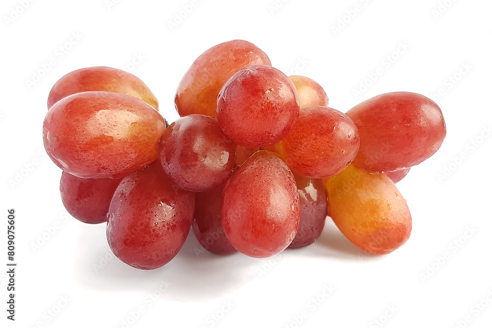 Bunch of ripe red grape isolated on white background Bunch of ripe red grape isolated on white background