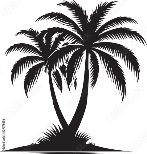 Palm tree silhouette