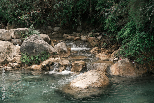 India, Rishikesh March 2024. Secret Waterfall. photo