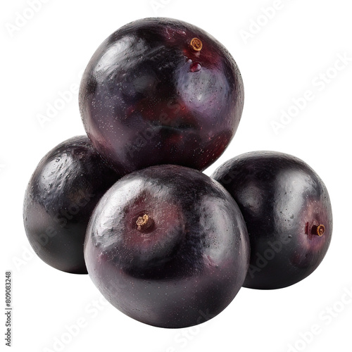 Acai berries are a type of small, round fruit that is native to the Amazon rainforest