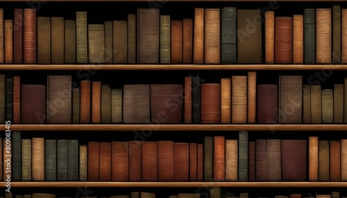 A vintage bookshelf texture for a scholarly and in upscaled 17 photo