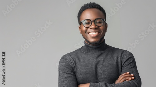 A Confident Smiling Young Man photo