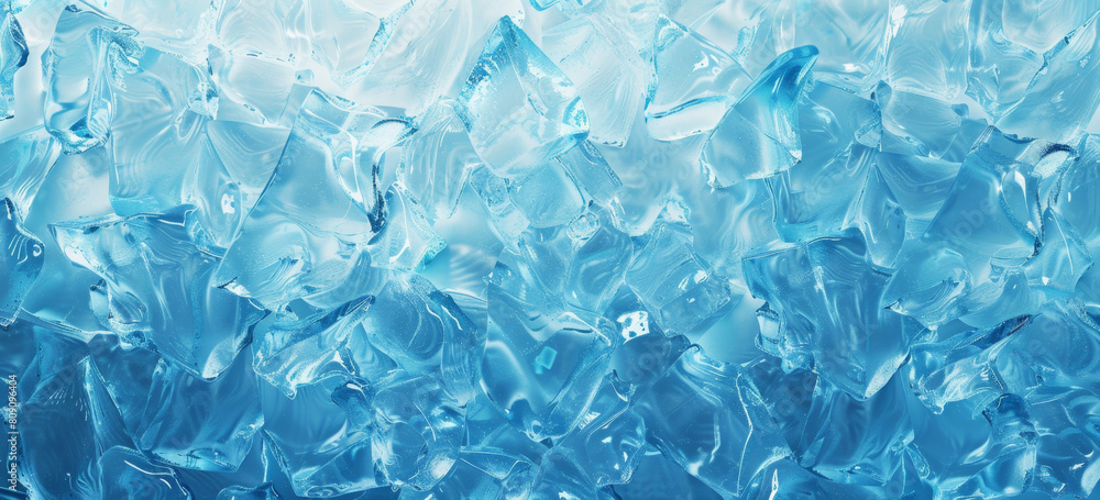 Abstract background of ice in a blue color, top view, ice texture, illustration, high detail, in the style of hyperrealism Abstract background of ice in a blue color, top view, ice texture, illustration, high detail, in the style of hyperrealism
