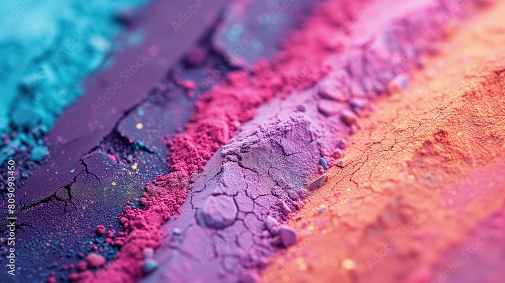 Fototapeta premium Blask kolorowego pyłu w święto kolorów holi