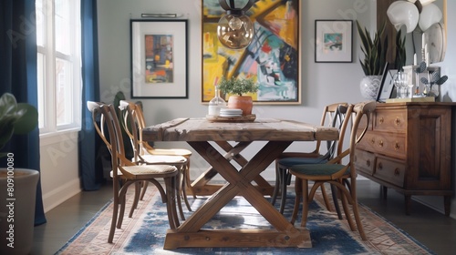 dining room with table