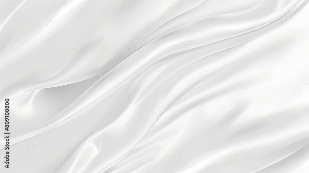 A close-up of a white cloth with a soft, silken texture on its surface A close-up of a white cloth with a soft, silken texture on its surface