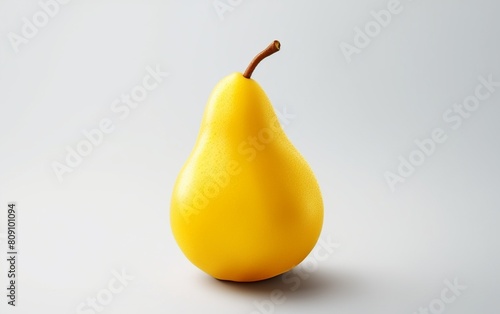 Yellow Pear Isolated on Transparent Background