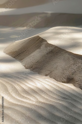 A close up of sand dunes. photo