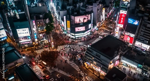 Wallpaper Mural Many people at Shibuya Pass, Tokyo. Torontodigital.ca