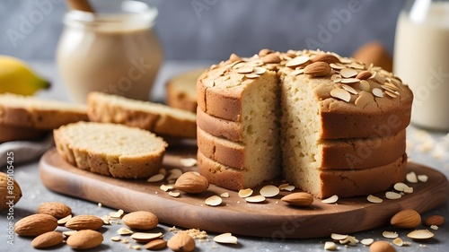 Experiment with alternative flours and natural sweeteners to create healthier baked goods, like almond flour cakes, coconut sugar cookies, or banana bread made with honey. photo