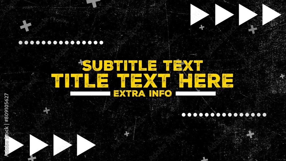 Animated Shapes Urban Clean Title Intro Stock Template | Adobe Stock
