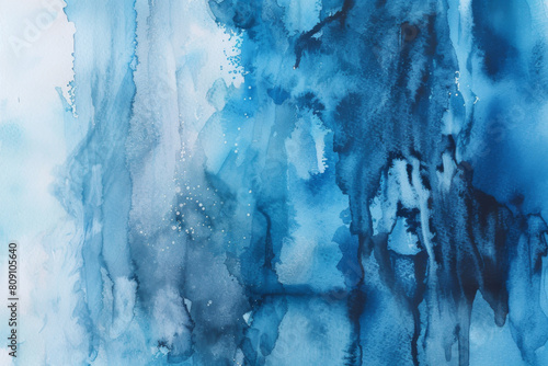 an abstract watercolor background blue tones