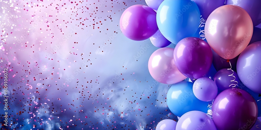 April Fools Day Party: A Vibrant Celebration with Balloons and Confetti. Concept Celebration, April Fools Day, Party, Balloons, Confetti