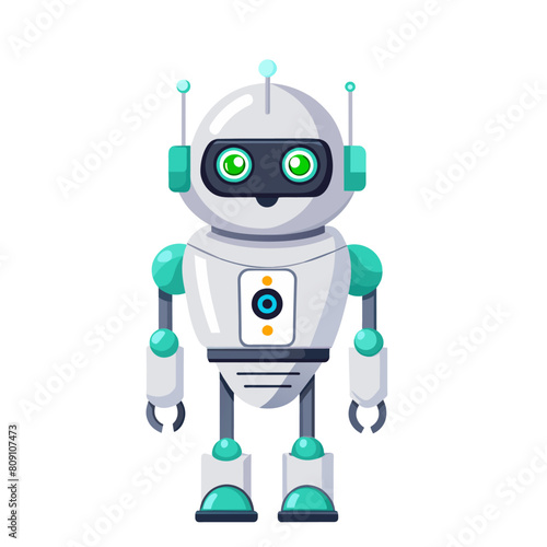 Robots and chatbots, AI bots characters, vector cartoon vector future mascots