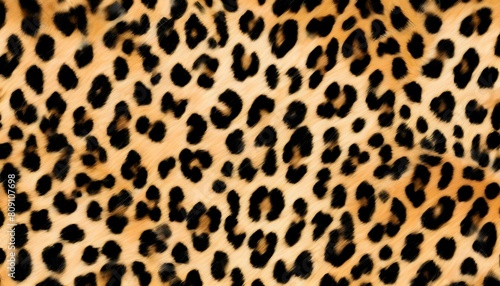  Leopard print animal skin background, hairy pattern