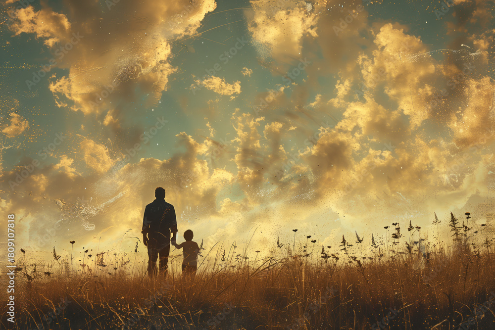 Father's Day Greeting Card, Generative AI Father's Day Greeting Card, Generative AI