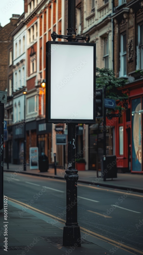 mockup, Blank billboard on a street mockup, Blank billboard on a street