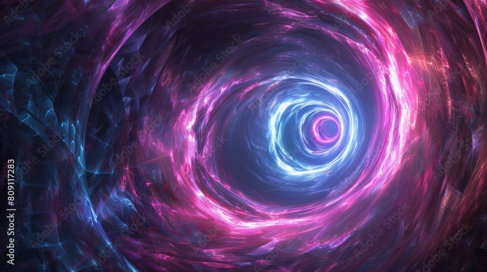 illustration of a wormhole in deep space with bright swirling colors illustration of a wormhole in deep space with bright swirling colors