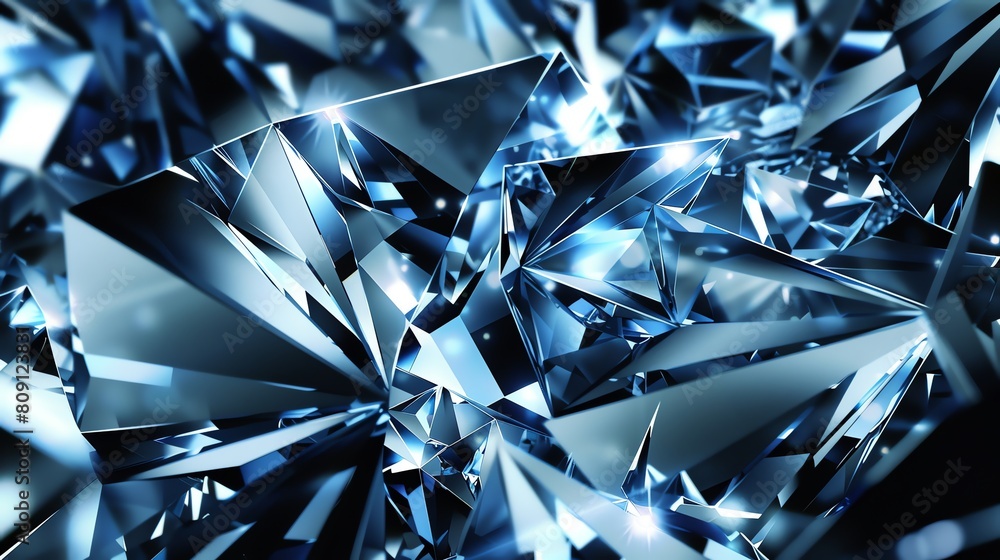 Vivid abstract background of gem shards with sparkling elements Vivid abstract background of gem shards with sparkling elements