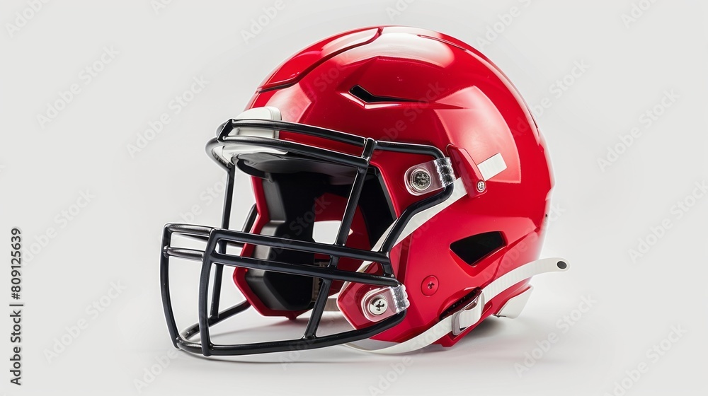 Fototapeta premium New football helmet design could help protect players, The new football helmet is designed to be lighter and more aerodynamic.