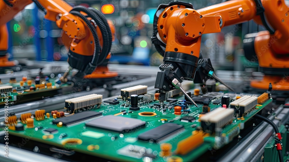 Precision Manufacturing: Advanced Robot Arms in Automated PCB Assembly Line Precision Manufacturing: Advanced Robot Arms in Automated PCB Assembly Line