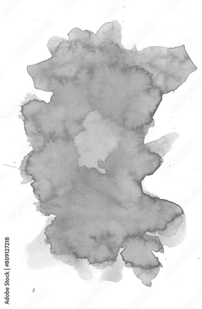 Pintura aquarela com pincel preto e branco brilhante isolada fundo transparente. Textura, pintura, arte, aquarela. P&B papel. Pintura aquarela com pincel preto e branco brilhante isolada fundo transparente. Textura, pintura, arte, aquarela. P&B papel.
