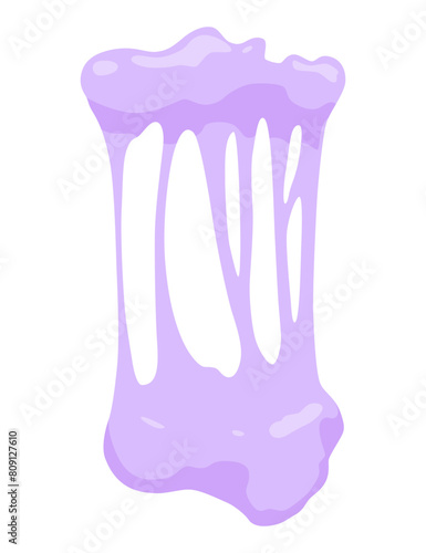 Bubble gum splash. Cartoon chewy sweet candy. Stains and sticky stretchy form. Children bubblegum. Vector illustration