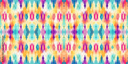 Seamless batik pattern,Seamless tribal batik pattern,and Seamless colorful pattern resemble ethnic boho, Aztec,and ikat styles.designed for use in wallpaper,fabric,curtain,carpet,Batik Embroidery