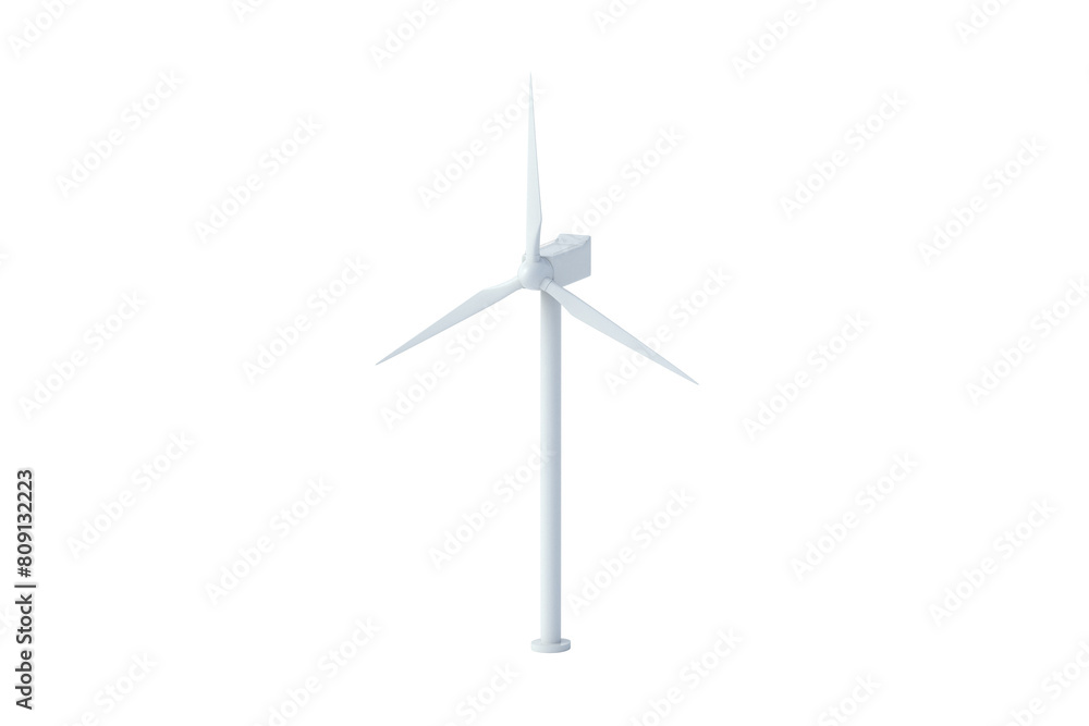 Wind generator isolated on white background. 3d render Wind generator isolated on white background. 3d render
