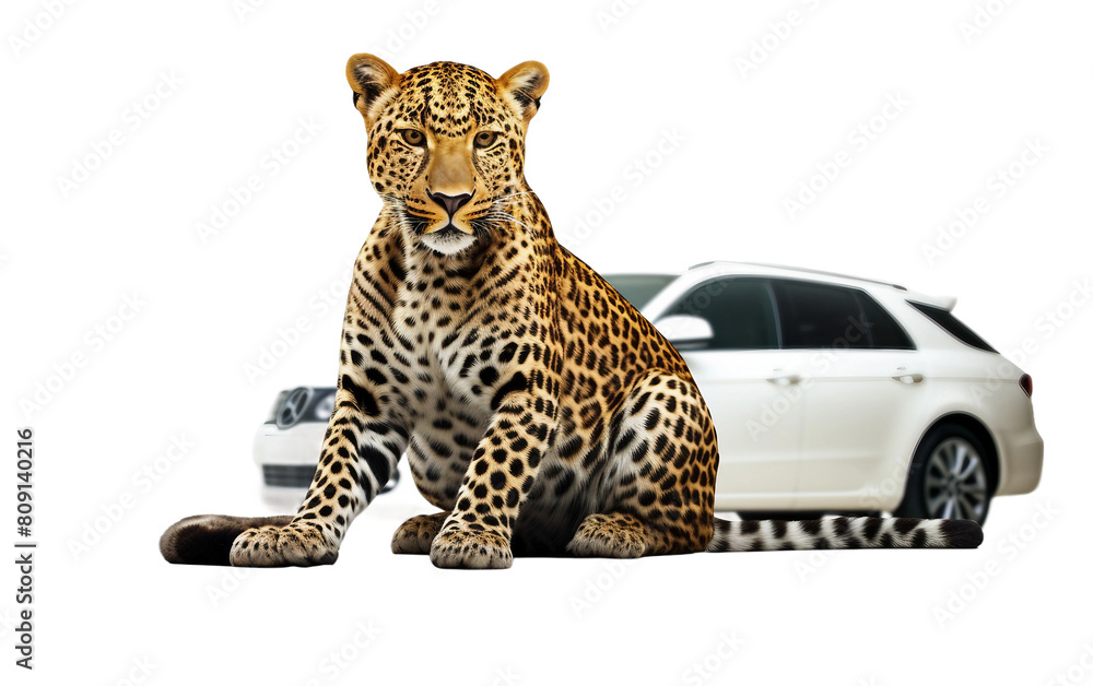 Obraz premium leopard isolated